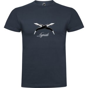 Camiseta navajas estilográficas gris ébano (unisex)