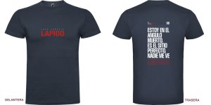 Camiseta Verso-2 gris ébano (unisex) Impresa en parte delantera y trasera